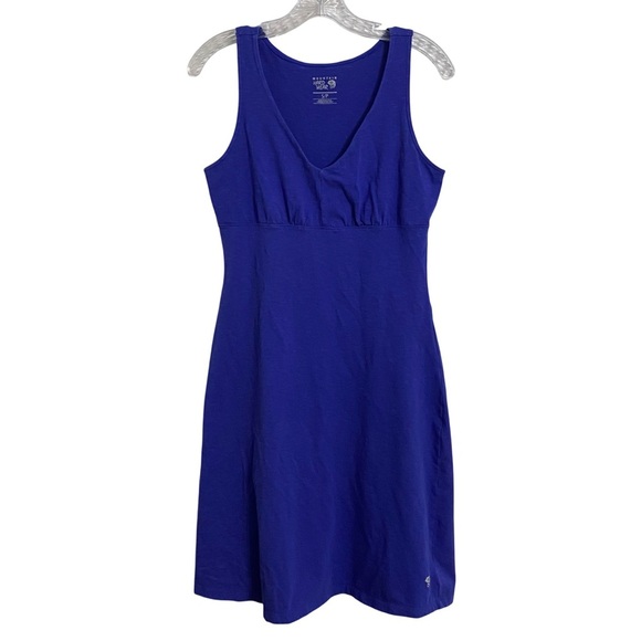 Mountain Hardwear Women's Blue Sleeveless Midi Dress Comfy Stretchy Size Small - Picture 1 of 7